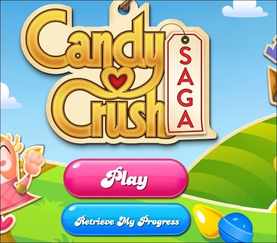Candy Crush Hauptschnittstelle
