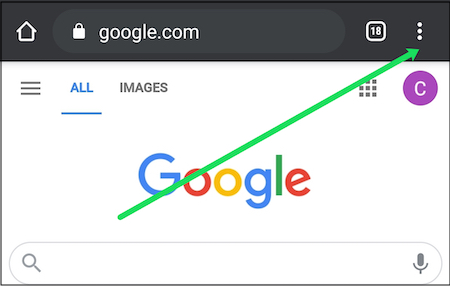 Auf das Dreipunkt-Symbol tippen