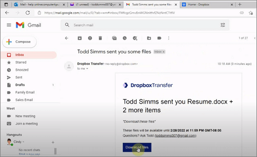 Laden Sie eine Datei herunter