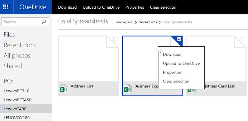 Dateien herunterladen onedrive