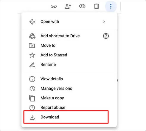 Laden Sie Fotos von Google Drive auf dem Mac herunter Schritt 3