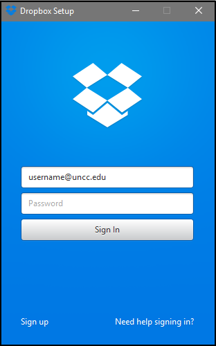 Anmeldedaten eingeben und anmelden