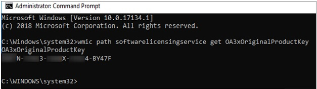 Windows Server-Produktschlüssel in cmd finden