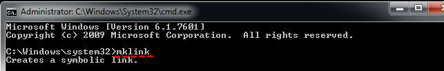 mklink-Befehl