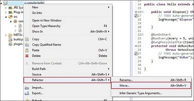 wählen Sie die Option verschieben