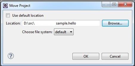 Bestätigen Sie den neuen Standort