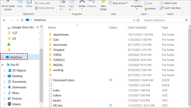 Onedrive-Ordner