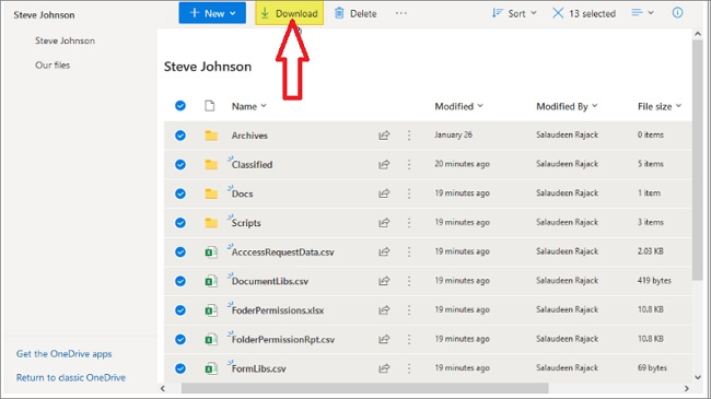 Onedrive-Download-Symbol