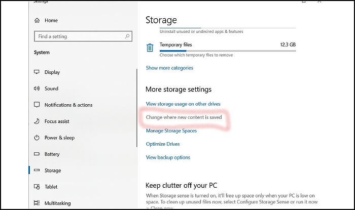 Wählen Sie Speicher