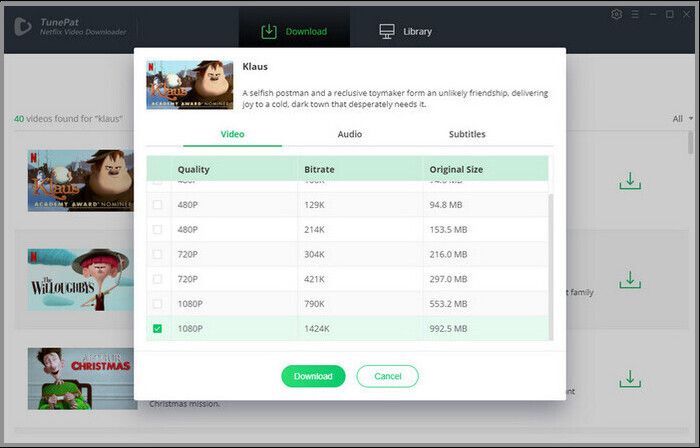 Legen Sie die erweiterten Download-Einstellungen fest
