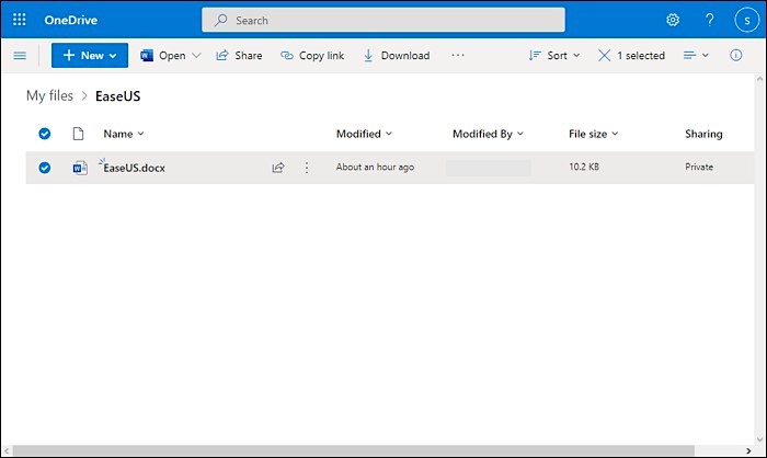 Onedrive-Dateien auswählen