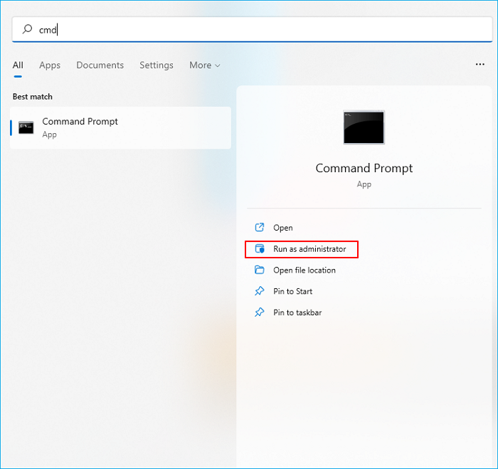 Als Administrator ausführen wählen