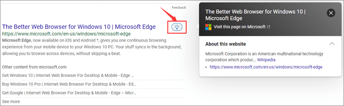 Vorschauergebnis - Microsoft Edge