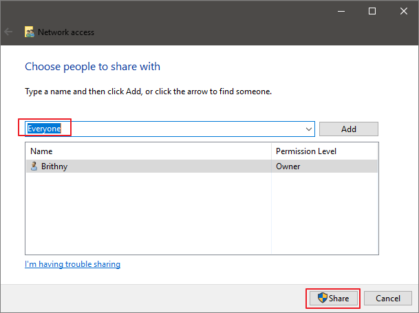 Wählen Sie Personen aus