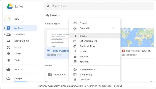 teilen Sie die Datei