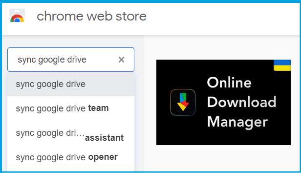 Suche Google Drive synchronisieren, um Dateien zu übertragen