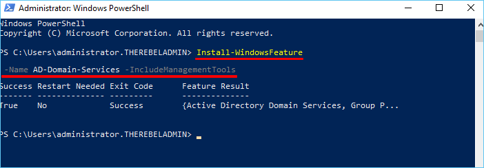 Installation der Active Directory Domain Service-Rolle auf dem Give Server