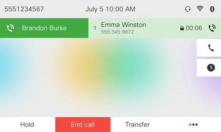 Beenden, Halten oder Weiterleiten von Anrufen über die Desktop-App