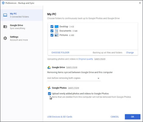 Stellen Sie die App so ein