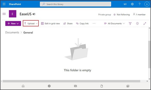 Laden Sie Ihre Dateien oder Ordner hoch