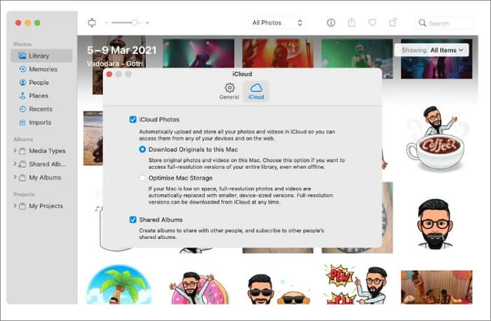 Übertragen Sie Fotos von Google Fotos auf iCloud auf dem Mac Schritt 3