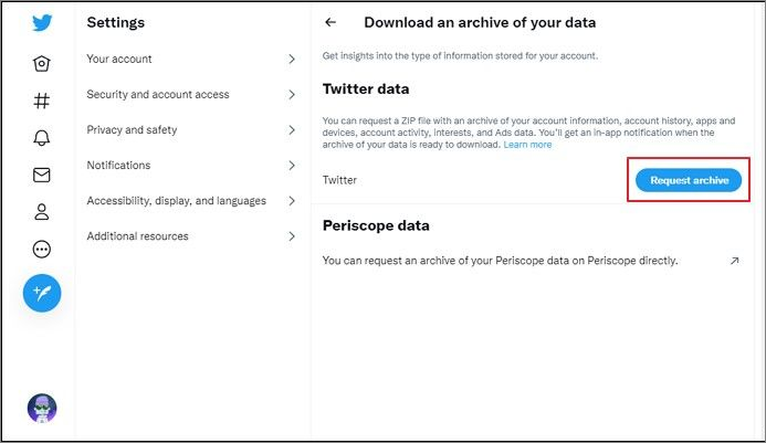 Tippen Sie auf Anforderungsarchiv