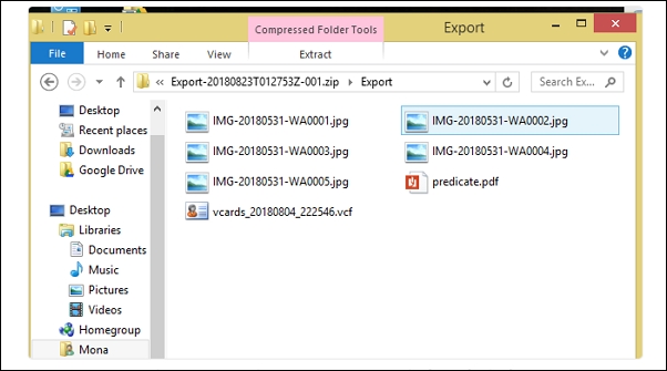 Entpacken Sie Ihre Datei