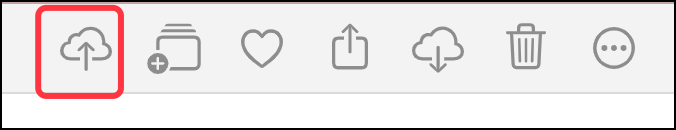 Dateien auf icloud hochladen