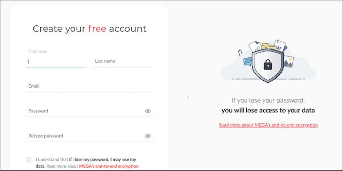 Öffnen Sie Mega auf einem neuen PC und laden Sie Dateien herunter