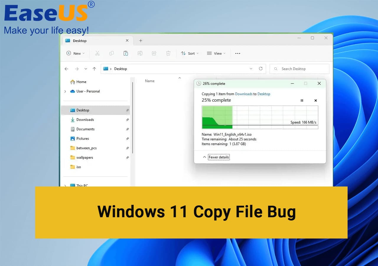 Fehler beim Kopieren von Windows 11-Dateien