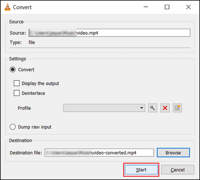 vlc konvertieren mkv starten