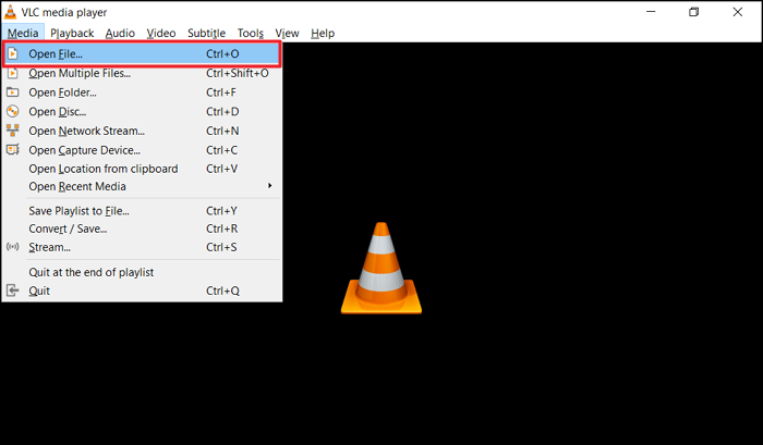 Dateiordner in vlc auswählen