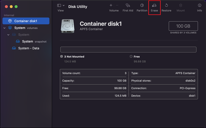 Tippen Sie auf die Option 'Löschen'.