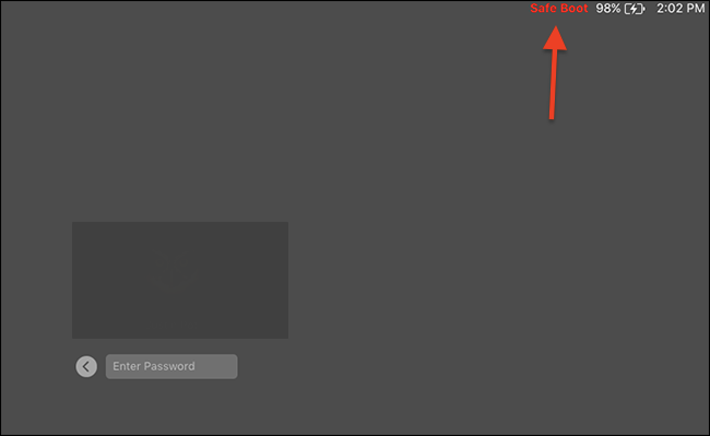 intel mac im abgesicherten Modus