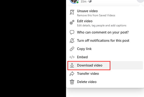 Laden Sie Ihr eigenes Facebook-Live-Video herunter