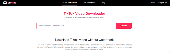 Lovetik TikTok-Downloader