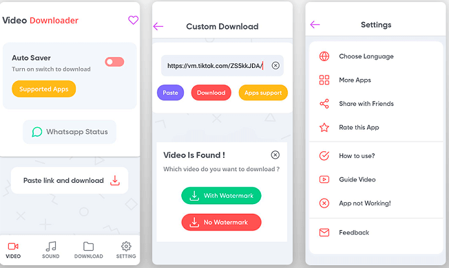 Laden Sie TikTok-Videos mit dem Video-Downloader für soziale Medien herunter