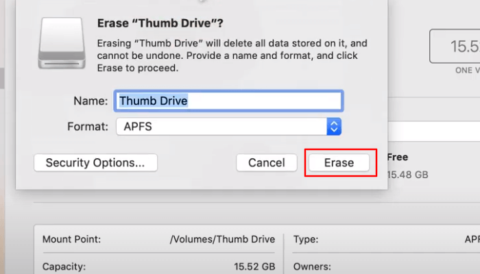 Auf Löschen klicken