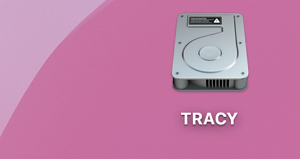 Externe Festplatte wird auf dem Mac-Desktop angezeigt