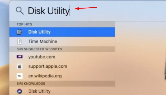Öffnen Sie das Festplattendienstprogramm auf dem Mac