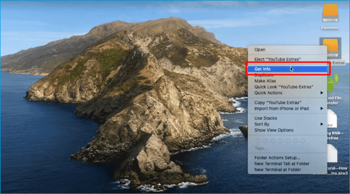 Klicken Sie mit der rechten Maustaste und wählen Sie Informationen abrufen
