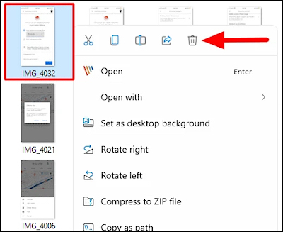 Löschen Sie Dateien aus dem Windows-Datei-Explorer