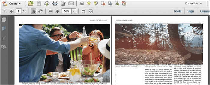 Glätten einer PDF-Datei mithilfe von Adobe Acrobat