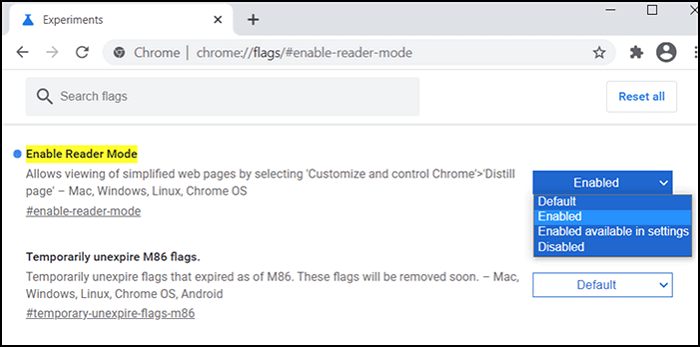 Eine Webseite als PDF auf dem PC mit Chrome - Lesemodus auswählen