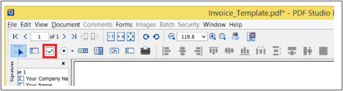 Kontrollkästchen hinzufügen