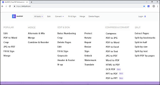 Chrome Erweiterungen zur PDF-Bearbeitung - DeftPDF