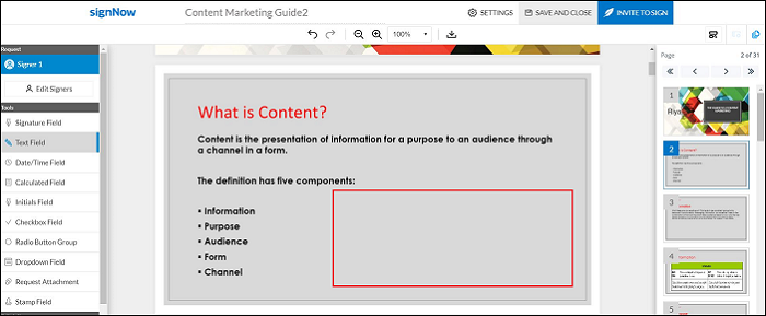Unterschrift löschen