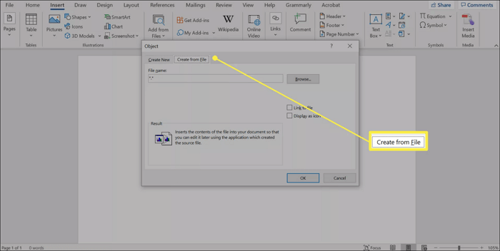 Objekt aus Datei erstellen