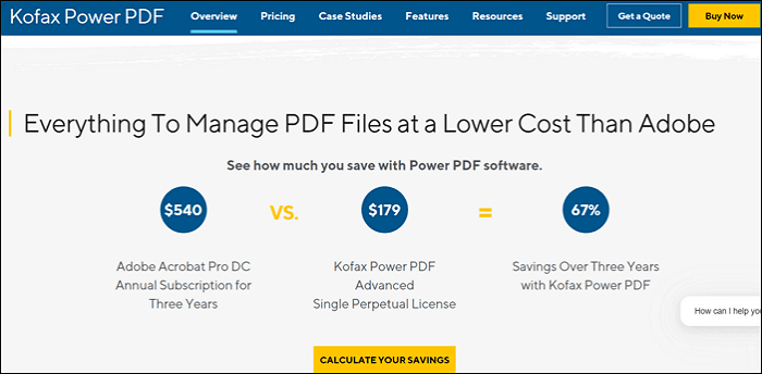 Kostenlose Software zum Zusammenfügen der PDF-Dateien - Kofax Power PDF