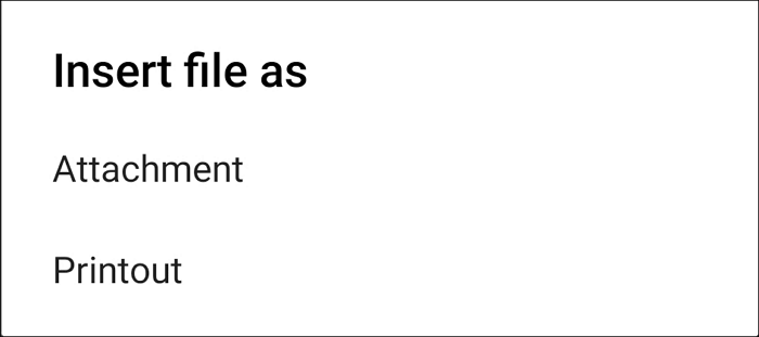 PDF-Datei als Anhang oder Ausdruck hochladen